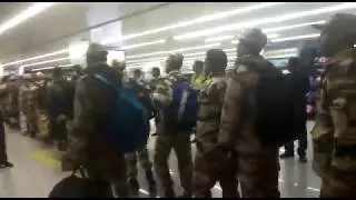 Indian Army | Welcomed by GMR Group at the Airport