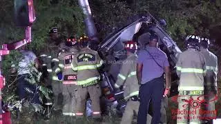 08-11-2024 Fort Worth, TX - male injured after wrapping suv around pole