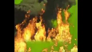 flame thrower green screen