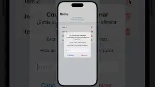 Confirmar eliminar en SwiftUI (alert delete confirm)