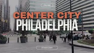 Walking Center City Philadelphia Downtown, walk through Liberty Place and chestnut street.