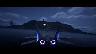 Evangelion Game Demo by Night with beautiful fireworks on a dream island done with Unreal Engine 5 !