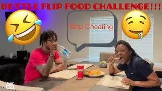 Bottle Flip Food Challenge!!!