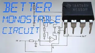 NEW Monostable Circuit With NE555 (Rising Edge Triggering)