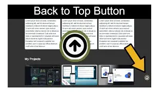 Back to Top Button, Scroll to Top Button with HTML, CSS & JavaScript | Portfolio Website Part eighth