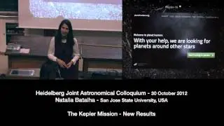 Natalia Batalha - The Kepler Mission
