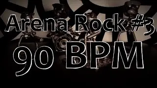 90 BPM - Arena Rock #3 - 4/4 Drum Beat - Drum Track