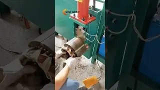 Get Copper from Motor Stators Easily! #motorcopperremoval #motorscrapping #motorwrecker