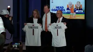 Chris and Kate Malveaux introduced as Auburn softball's Co-Head Coaches