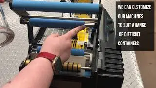 Customized label applicator for candles