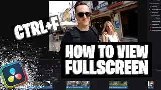 HOW TO VIEW FULLSCREEN DAVINCI RESOLVE! - Quick & EASY!