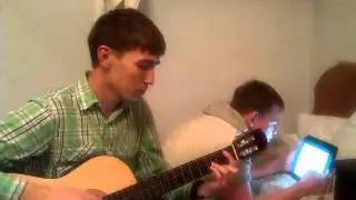 В общаге с Максом.)