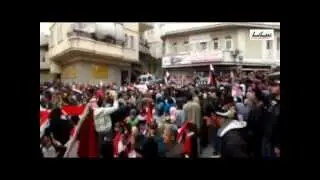 View the mass rallies in a number of towns Kalamoon.syria .april