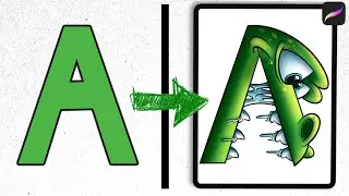 A is for Alligator: Let's Draw The Alphabet as Animals Ep. 1