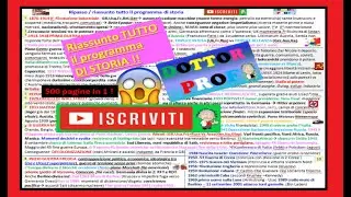 ✅RIPASSO/riassunto TUTTO IL PROGRAMMA DI STORIA 😱 esame maturità / esame terza media (parte1)🌈