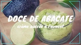 Crème sucrée avocat