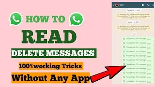 😍 How to read WhatsApp Deleted Messages l WhatsApp Delete Message Kaise Padhe (2024)