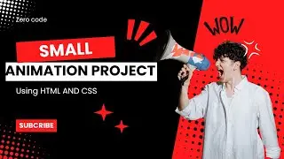Animation And Cursor Effect |easy Tutorial | Full Tutorial project | Zero Code
