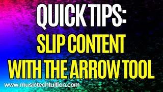 Cubase Quick Tips: Slip Content Arrow Tool