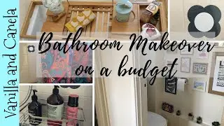 SMALL BATHROOM MAKEOVER - on a budget