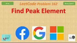 Find Peak Element | Leetcode 162 | Linear and Binary Search | Facebook Google Apple