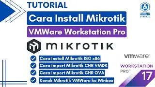 TUTORIAL HOW TO INSTALL MIKROTIK ON VMWARE WORKSTATION PRO | HOW TO INSTALL ISO & IMPORT CHR MIKR...