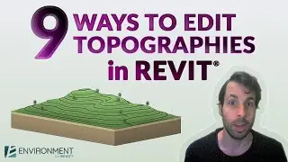 9 Ways to Edit Topographies in Revit® | Environment for Revit® TUTORIAL