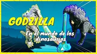 Godzilla 🆚Mechagodzilla en el mundo dinosaurio #stopmotion #jurassicworld