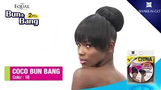 Freetress Equal BUN & BANG 2PCS - COCO BUN BANG