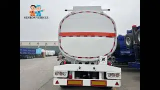 4 axles 50000L Fuel tanker semi trailer made in China for transport to export to Turkmenistan.