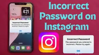 How to Fix Incorrect Password on Instagram l Instagram Incorrect Password Problem.