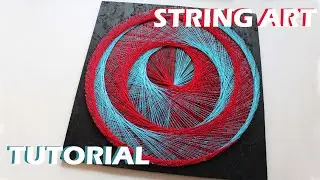 DOUBLE SPIRAL STRING ART | TUTORIAL | DIY