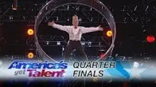Bello Nock  :The Wheel Of Death - America's Got Talent