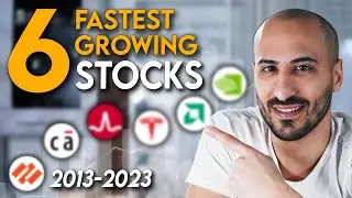 The 6 fastest growing Stocks of the last Decade