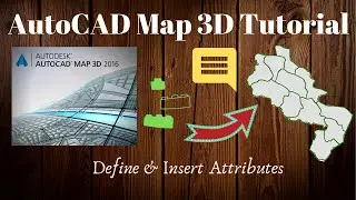 Define attribute definition & create block with attributes in AutoCAD Map 3D