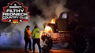 Chris Tangedal catches fire on the FRCC 2022 tug pad against Derek Hambly
