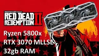 RTX 3070 MLLSE, ALIEXPRESS Triple FAN - Red Dead Redemption 2 / 1080p e 4K