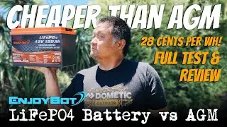 ENJOYBOT LiFePO4 TEST & REVIEW // Better Than Advertised // $0.28 Per Wh