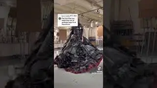 Making the trash bag dress #fashion #dragqueen #rupaulsdragrace #shorts