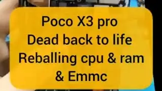 Poco X3 pro CPU reballing