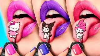 Süper Kahramanlar İçin Hello Kitty Ve Kuromi Dövme Stüdyosu