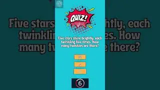 Count and Multiply: How Many Twinkling Stars | Math Riddle #5