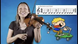 How to Use the Violin Bow: The Violin Fun Book for Young Students (Pages 1 - 6 using the bow)