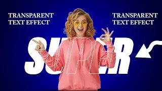 How to make Transparent Text Effect in Photoshop | Text Effect Photoshop.