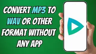 How to Convert MP3 to WAV or Any Audio Format for Free | Convert MP3