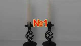 Кованый подсвечник своими руками (без ковки) №1