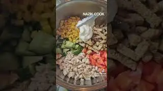 Салат за 5 минут. Тауықтан Дәмді Оңай Салат.
