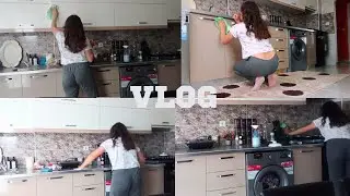 Vlog Mutfak Temizliği / Kitchen Cleaning / Heryer Silindi Mislendi 🫧