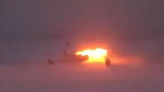 Жуткие кадры катастрофы бомбардировщика Ту 22М3 под Мурманском!