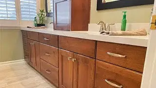 Not a DIY! Countertop Cabinet, the perfect storage solution. Bathroom Remodel # 53